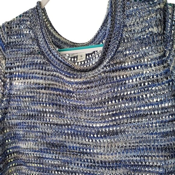 Open Weave Beachy Lightweight Longer length Boho Sweater Top Size XL - Picture 5 of 14